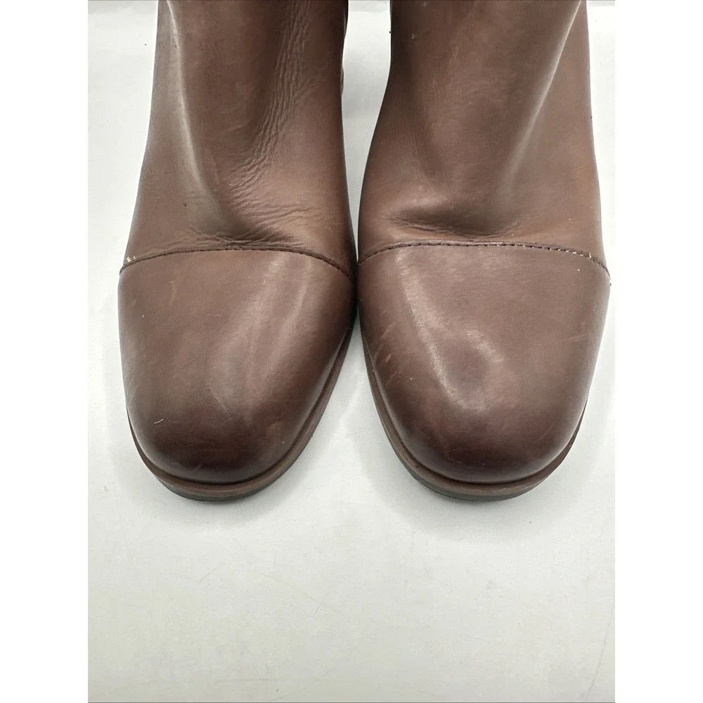 Korks Women's Boots Hanska Leather Booties Shoes Footwear Dark Brown Size 8.5